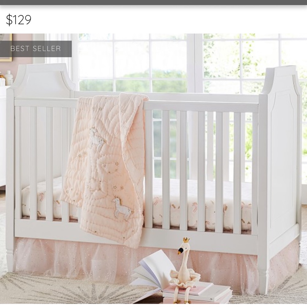 Pottery barn crib skirt